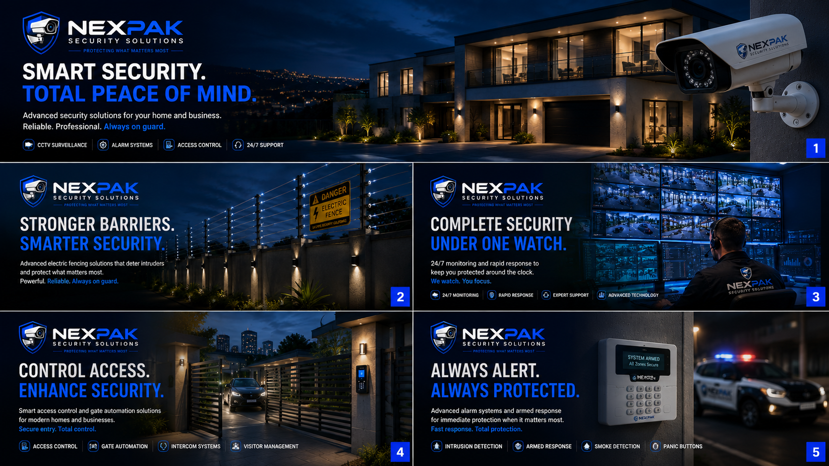 CCTV, electric fencing, gate automation and security equipment from Nexpak Security Solutions